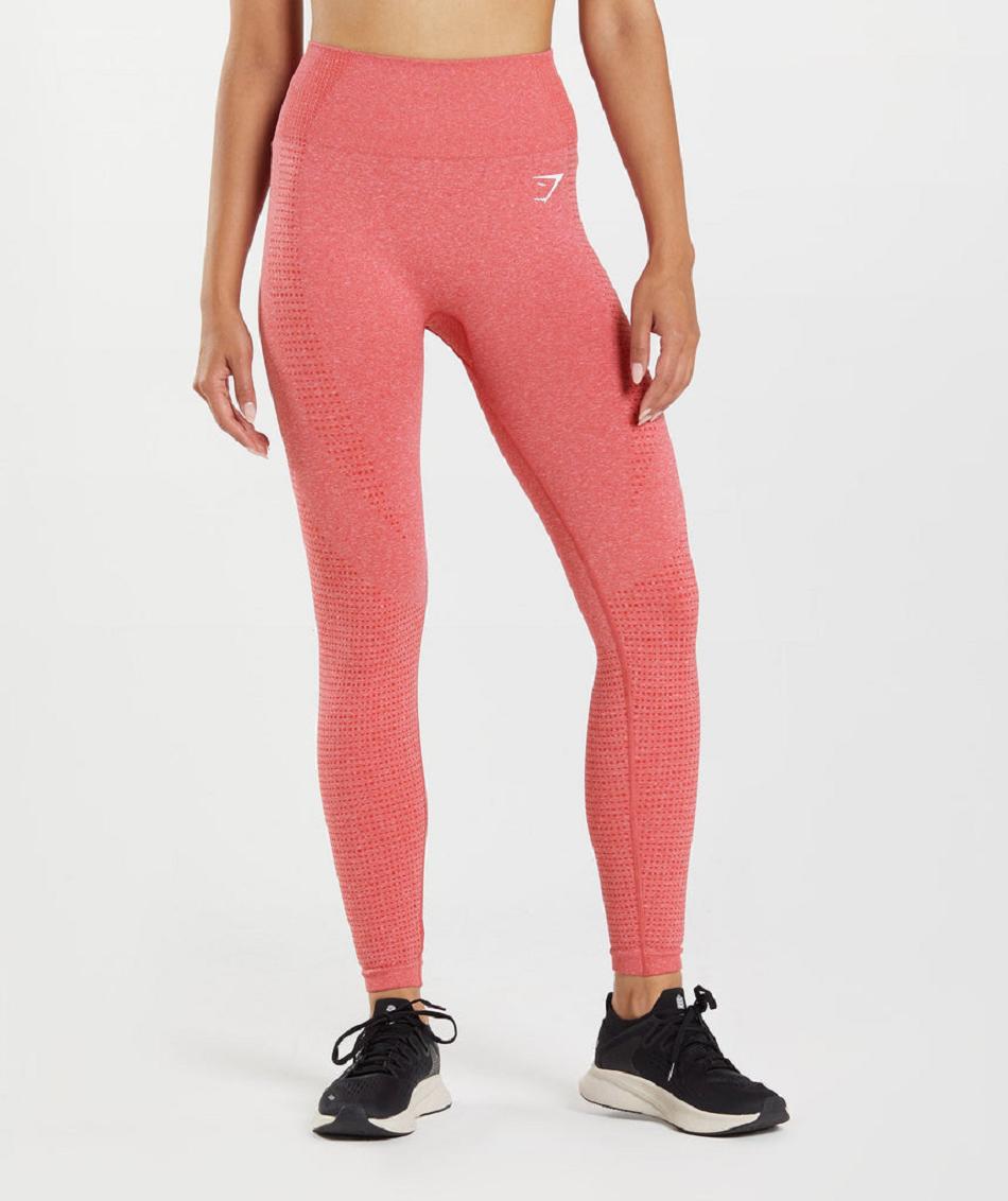 Gymshark Vital Seamless 2.0 Ženske Tajice Crvene | HR 4079AHK